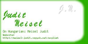 judit meisel business card